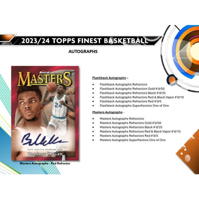 2023/24 Topps Finest Basketball Hobby Box Case (8)