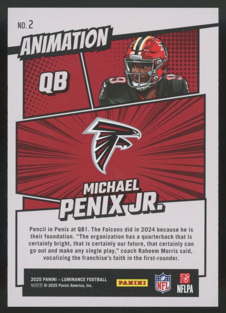 2025 Luminance Michael Penix Jr. Animation SSP #2