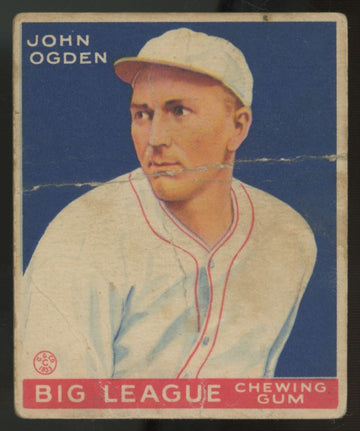 1933 Goudey John Ogden #176 Poor