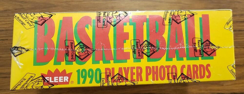 1990/91 Fleer Basketball BBCE Sealed Rack Wax Box Wrapped ~ Unopened 24 Packs!
