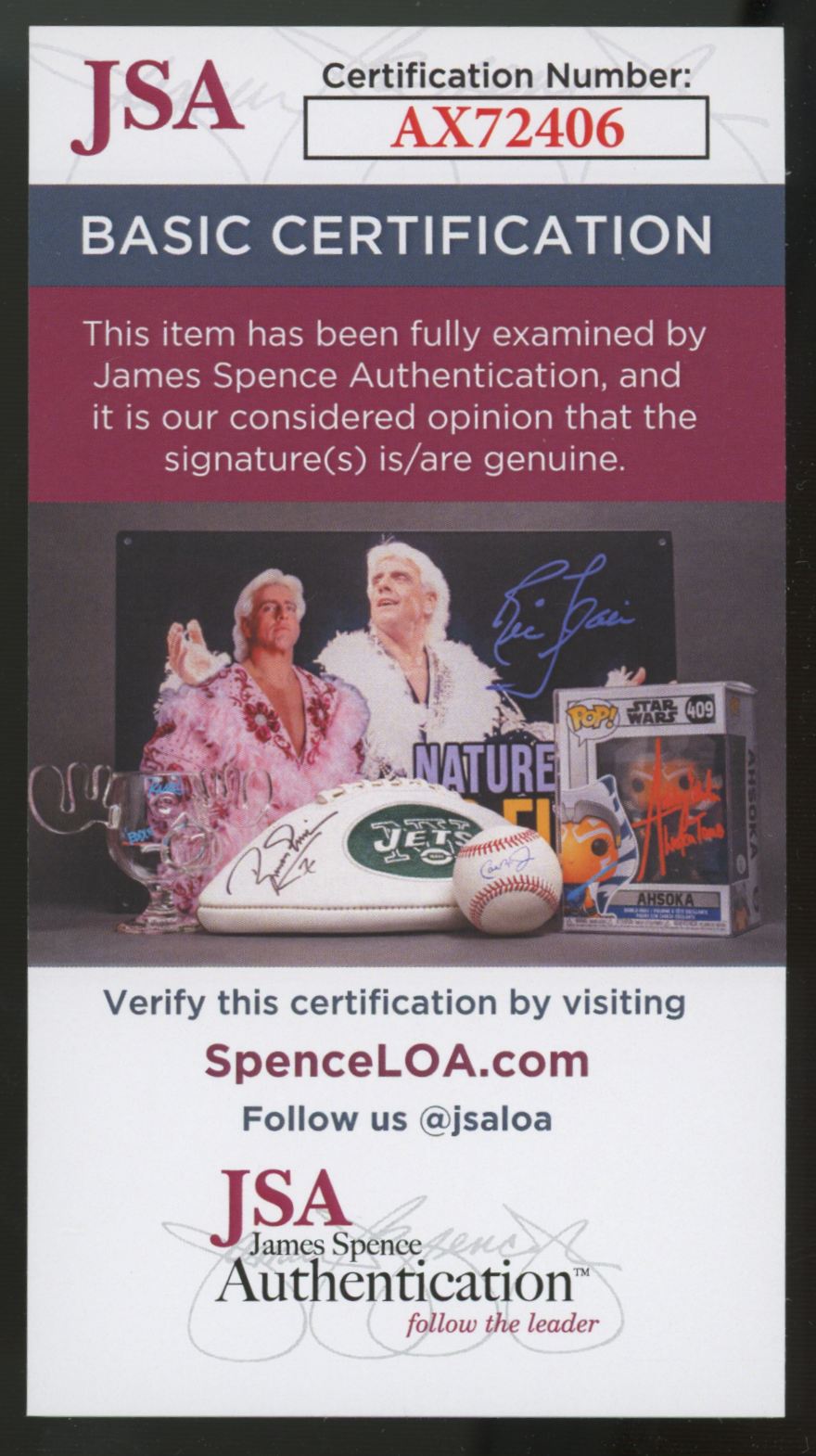 Pee Wee Reese Signed Autographed Index Card JSA Authentic