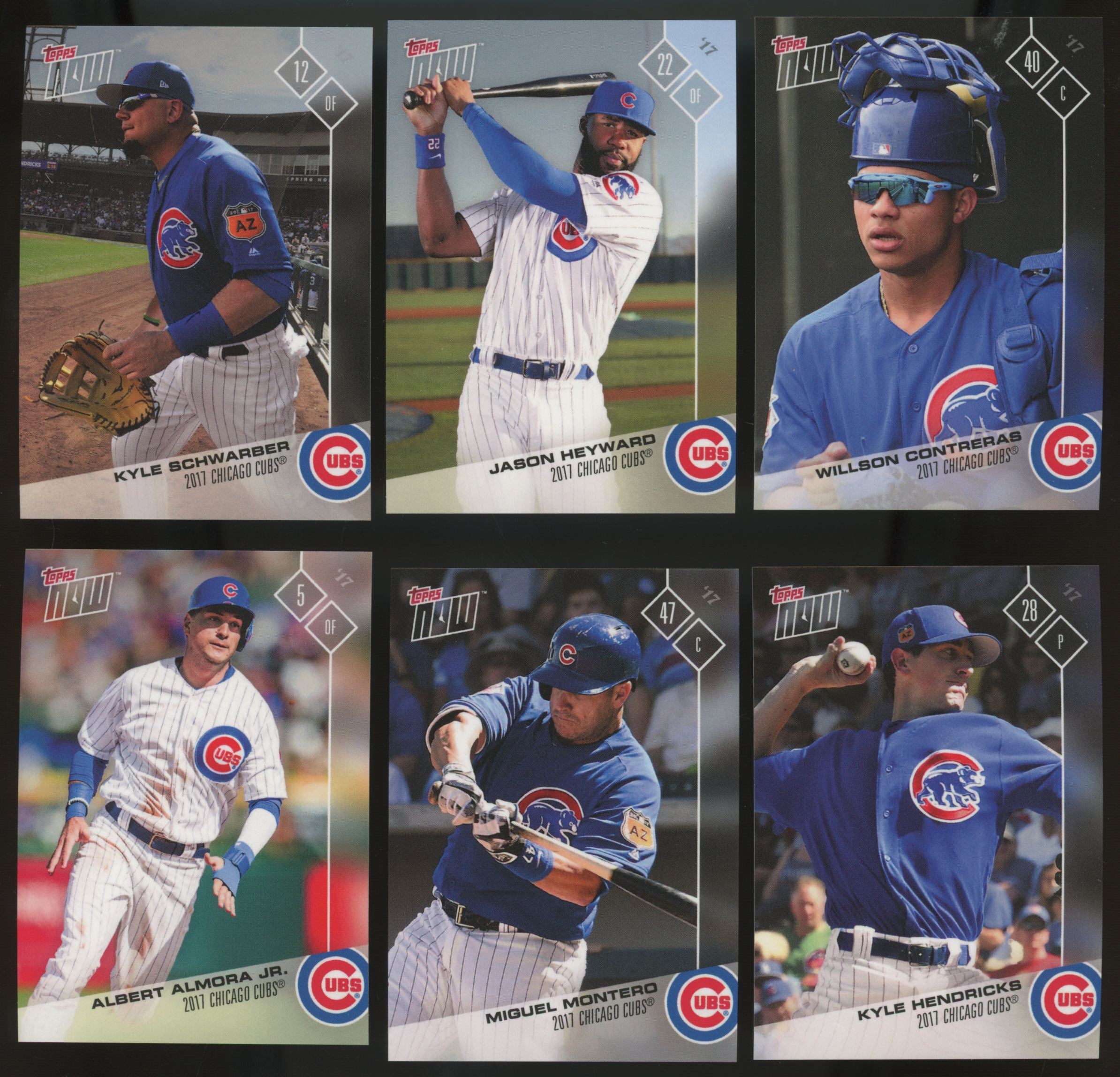 2017 Topps Now Opening Day Chicago Cubs Complete Set (15/15)