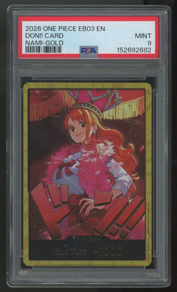 2026 One Piece Nami Gold Don!! EB03 PSA 9