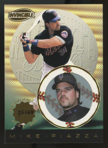 1999 Pacific Invincible Mike Piazza Opening Day Issue /69 #97