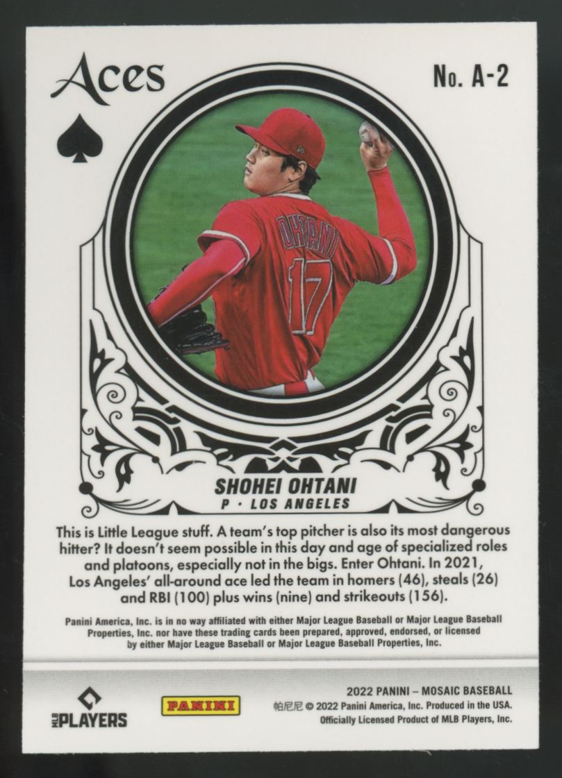 2022 Panini Mosaic Shohei Ohtani Aces #A-2