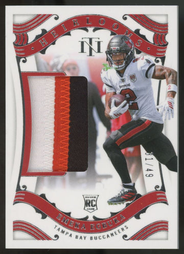 2025 National Treasures Emeka Egbuka RC Heirlooms Patch /49 #H-EEA