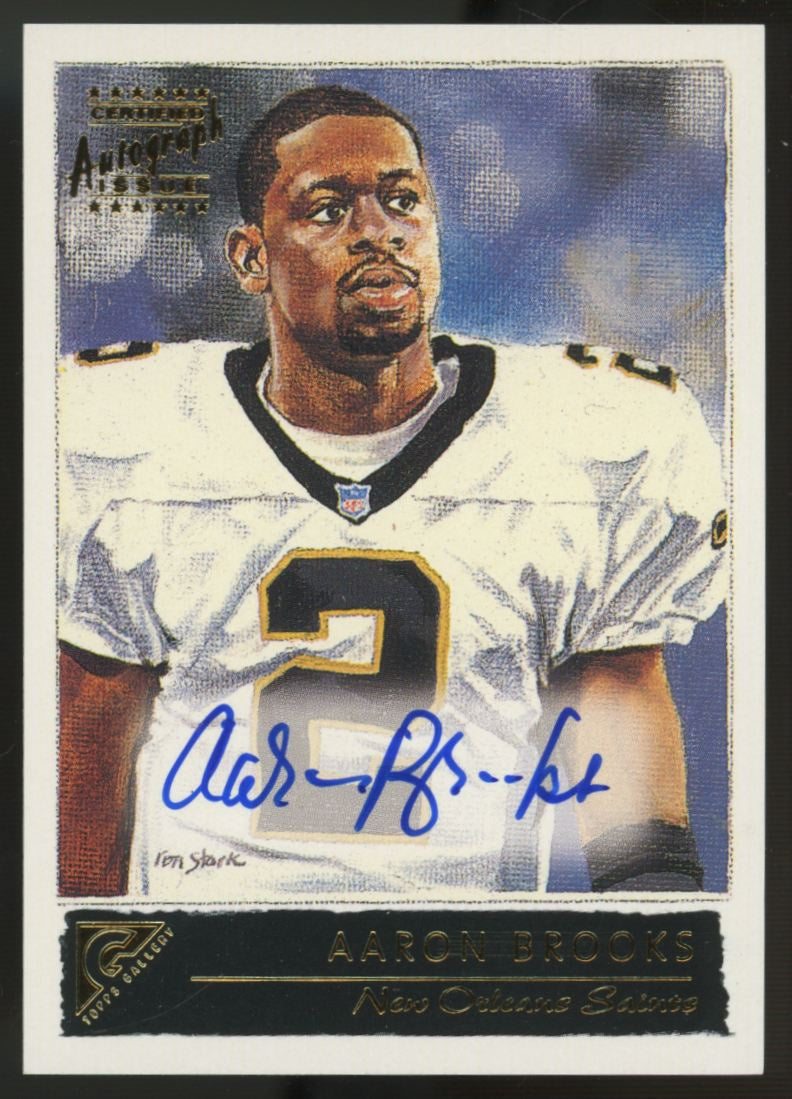 2001 Topps Gallery Aaron Brooks Auto #AB