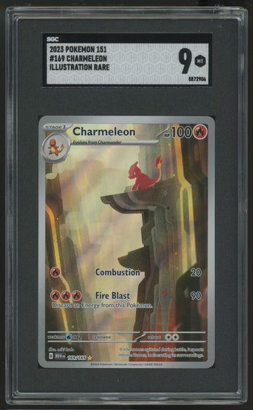2023 Pokemon Charmeleon 151 Illustration Rare #169 SGC 9