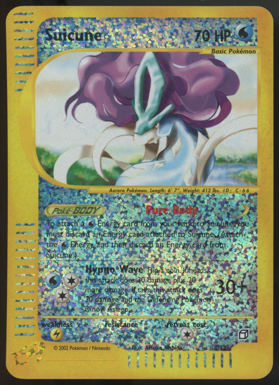 2002 Pokemon Suicune Aquapolis Reverse Holo Box Topper #8