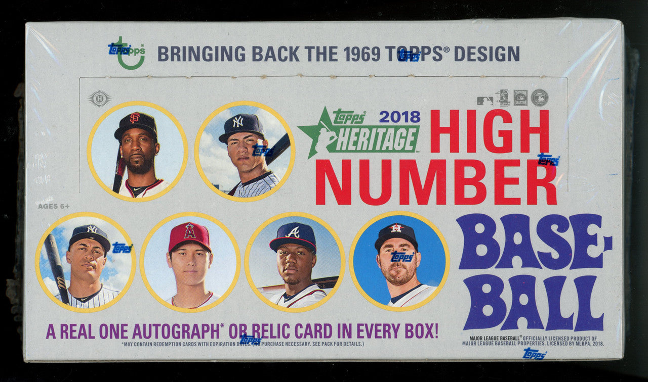 2018 Topps Heritage High Number Baseball Hobby Box