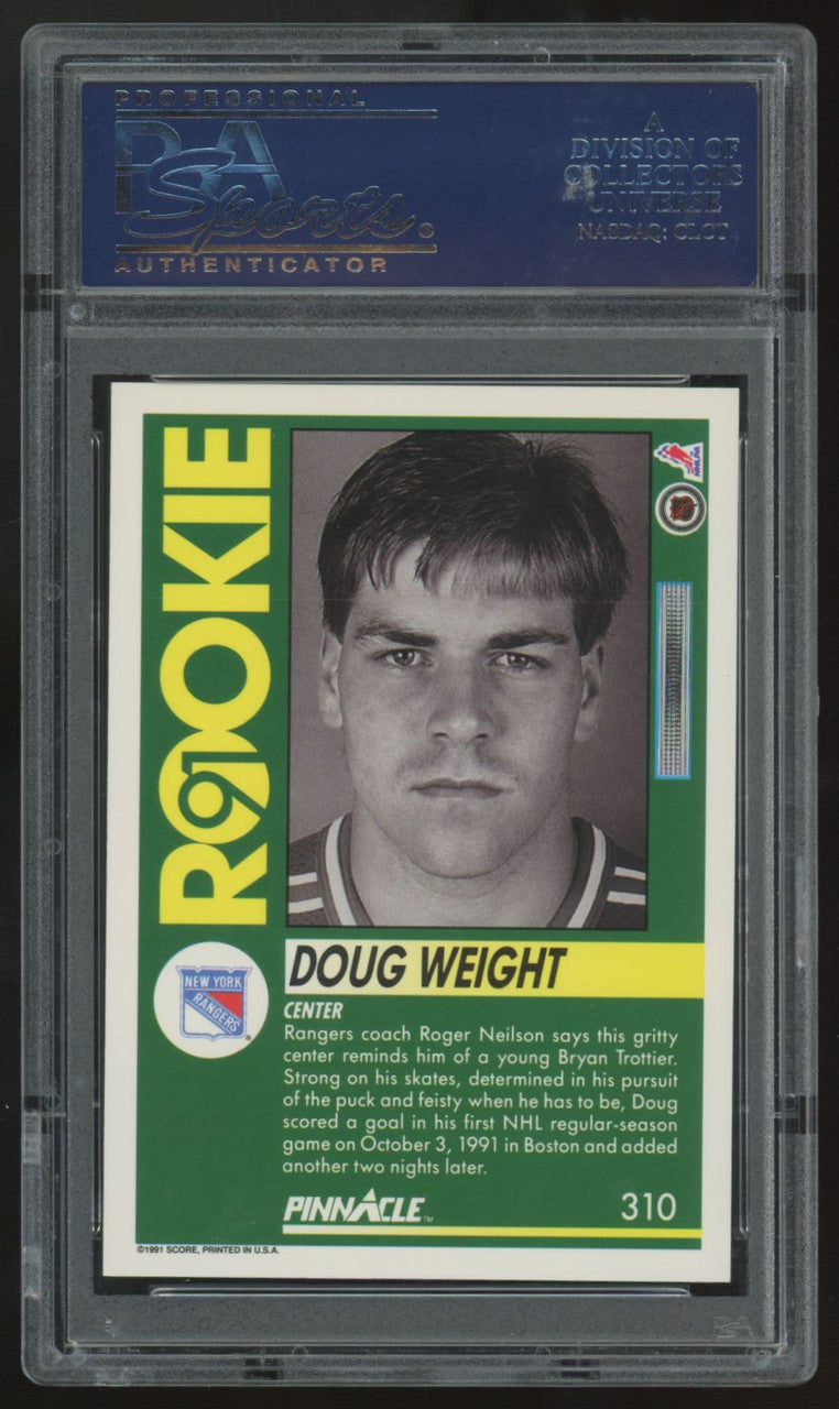 1991-92 Pinnacle Doug Weight RC #310 PSA 10