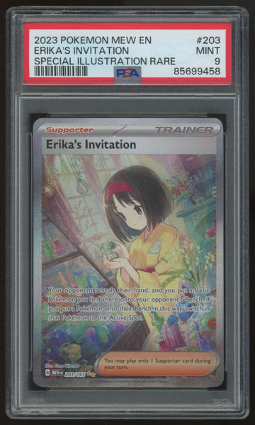 2023 Pokemon Erika's Invitation 151 Special Illustration Rare #203 PSA 9 (B)