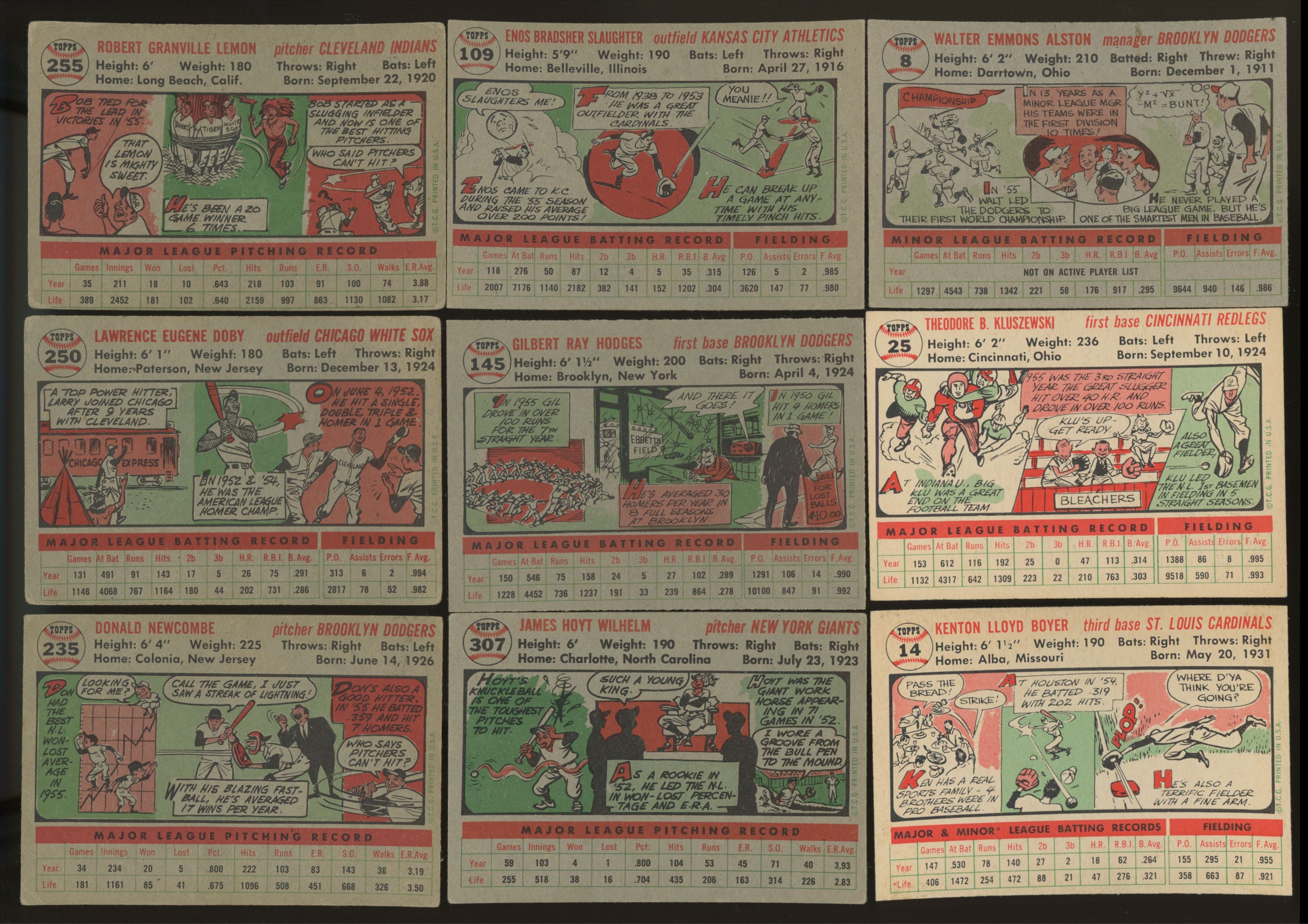 1956 Topps Baseball Complete Set (340) VG-EX