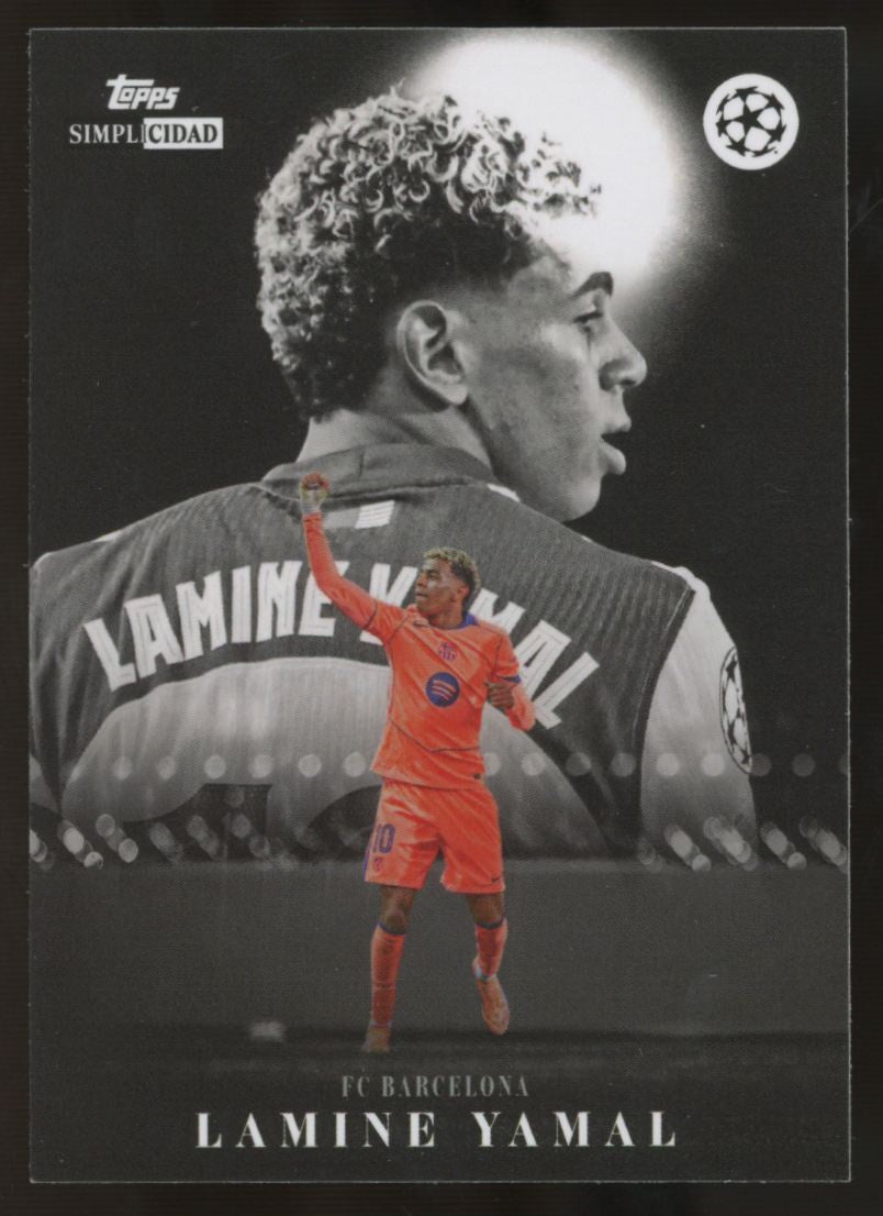 2025-26 Topps UEFA Club Competitions Simplicidad Lamine Yamal Exaltacion