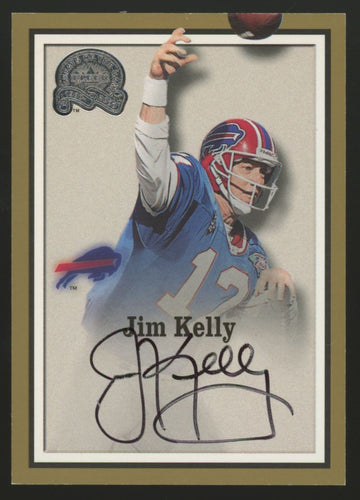 2000 Fleer Greats Of The Game Jim Kelly Auto