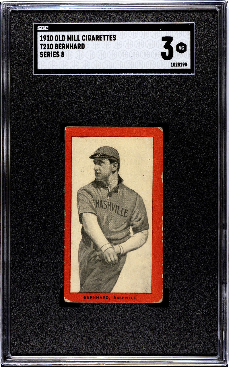1910 T210 Old Mill Cigarettes Bill Bernhard Series 8 SGC 3
