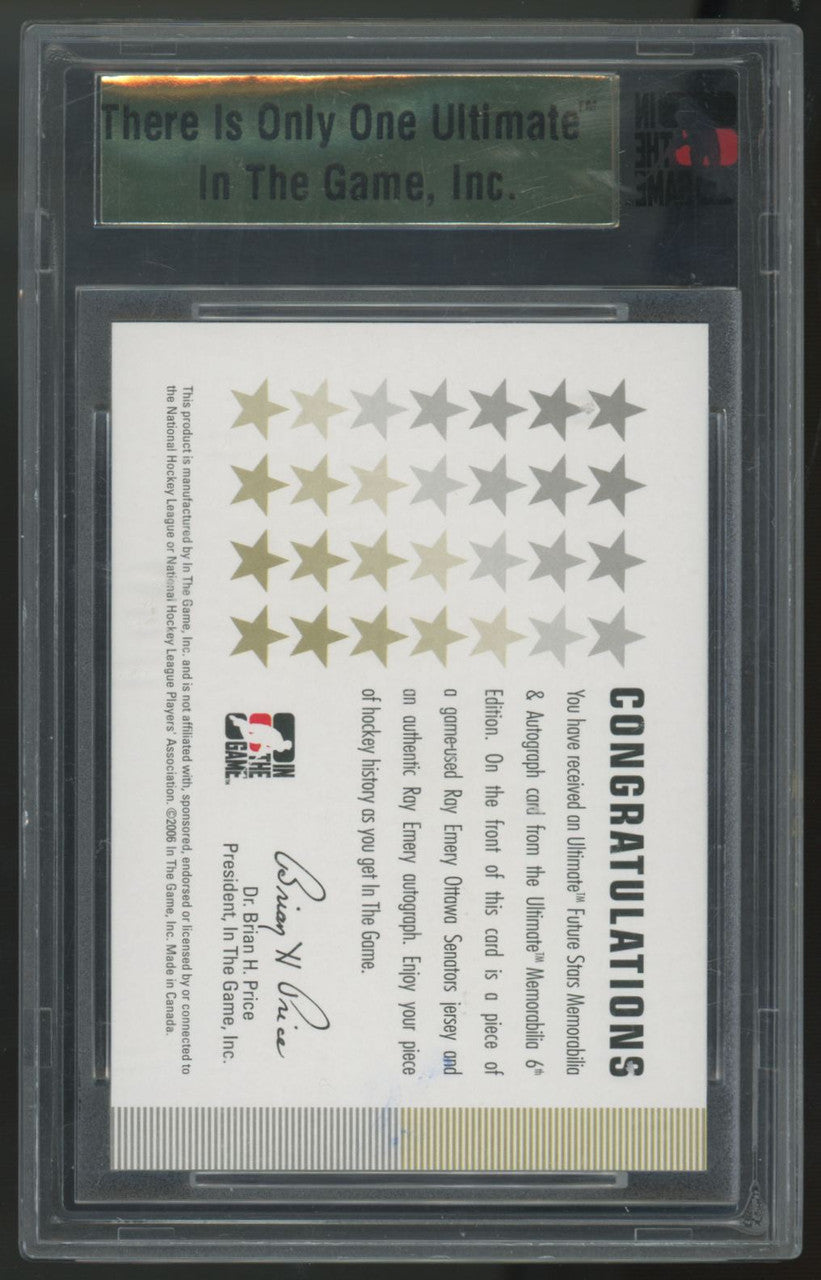 2005-06 In The Game Ray Emery RC Future Stars Patch Auto RPA /40