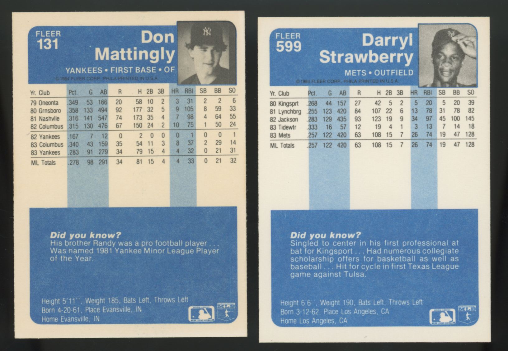 1984 Fleer Baseball Complete Set (660/660) NM
