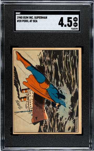 1940 Gum Inc Superman Peril At Sea #20 SGC 4.5