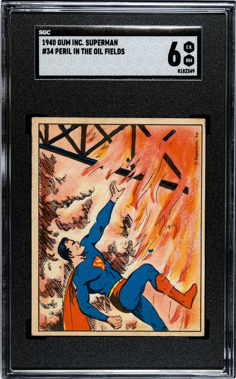 1940 Gum Inc Superman Peril In The Oil Fields #34 SGC 6