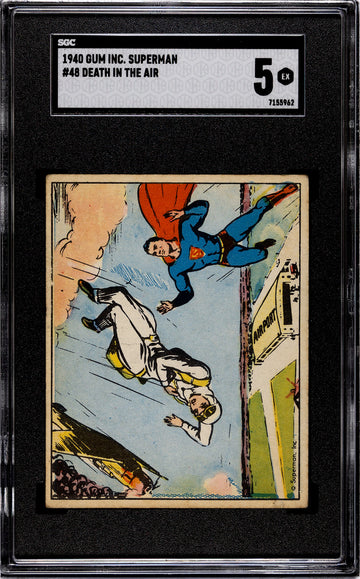 1940 Gum Inc Superman Death In The Air #48 SGC 5