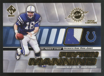 2001 Private Stock Peyton Manning Patch /100 #66