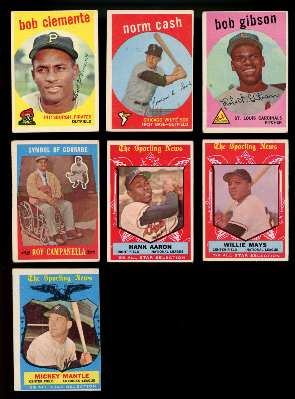 1959 Topps Baseball Complete Set VG (572 Cards)