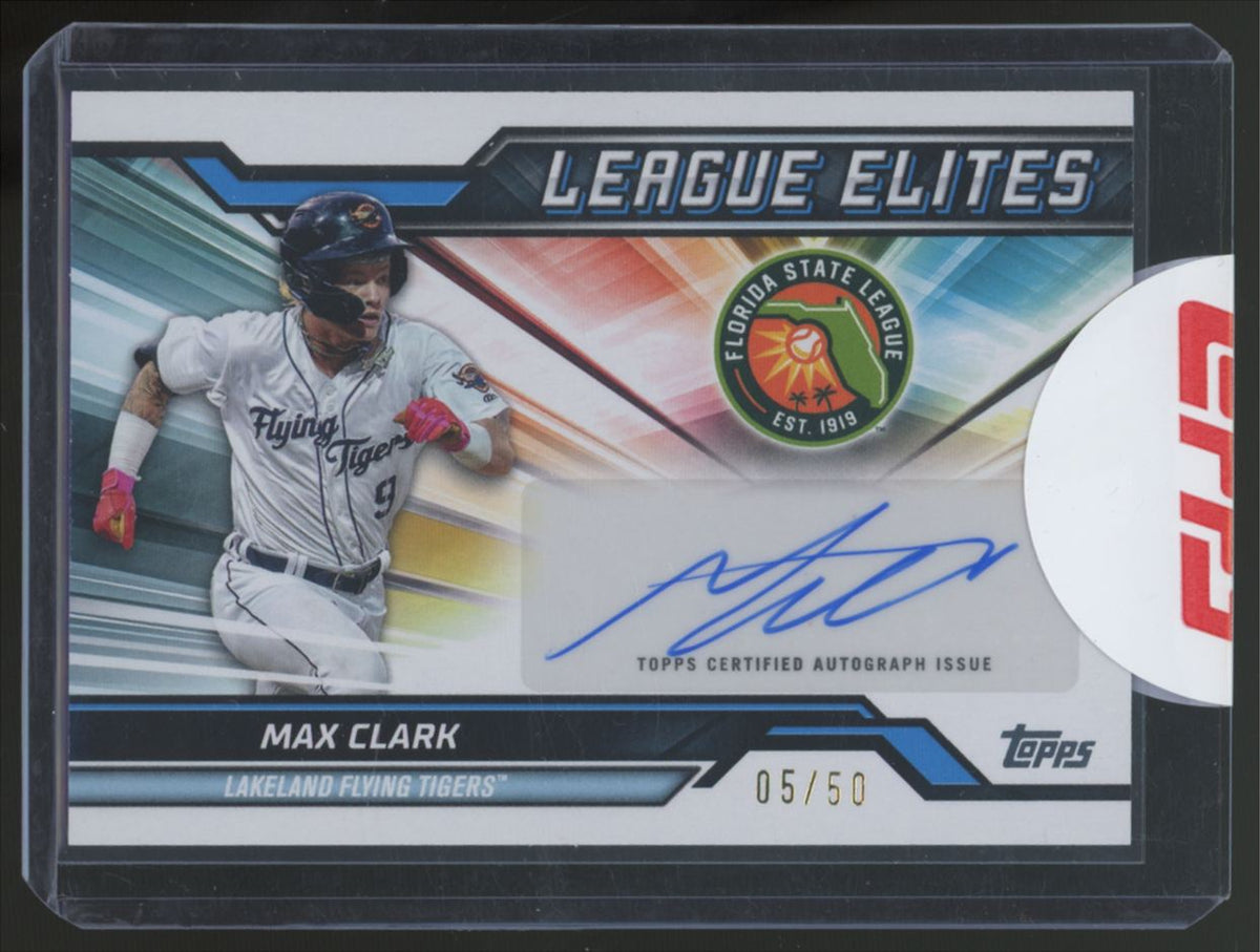2025 Topps Pro Debut Max Clark Prospect League Elites Auto /50 #LEA-MC