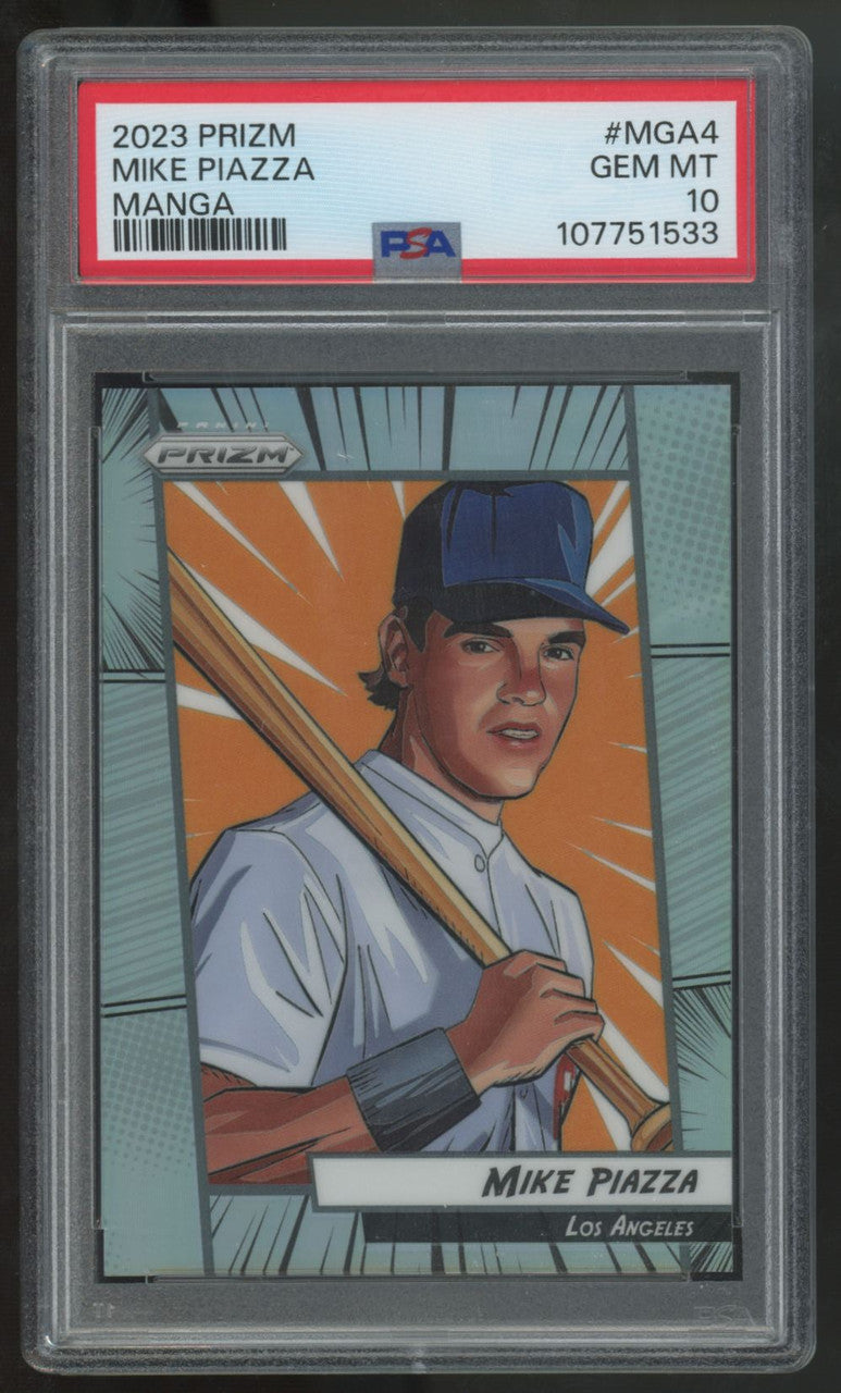 2023 Panini Prizm Mike Piazza Manga SSP #MGA4 PSA 10