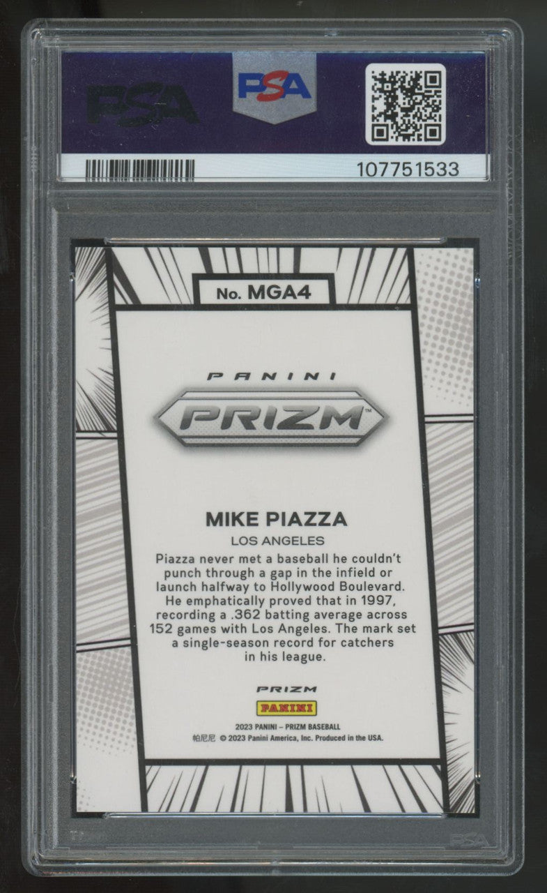 2023 Panini Prizm Mike Piazza Manga SSP #MGA4 PSA 10