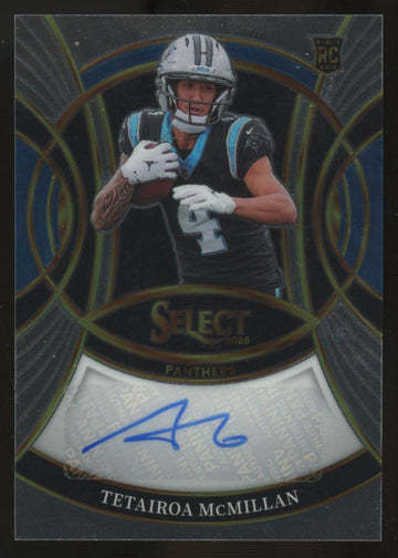 2025 Panini Select Tetairoa McMillan RC Signatures Auto #RSI-TMN
