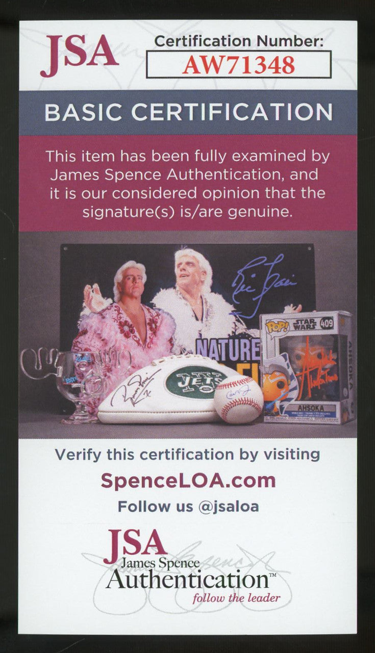 Bowie Kuhn Signed Autographed Index Card JSA