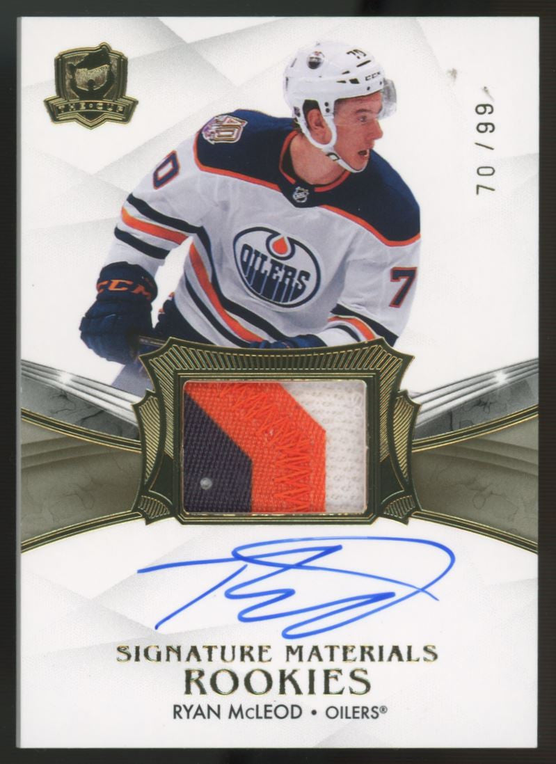 2020-21 The Cup Ryan McLeod RC Patch Auto RPA /99 #SP-RM