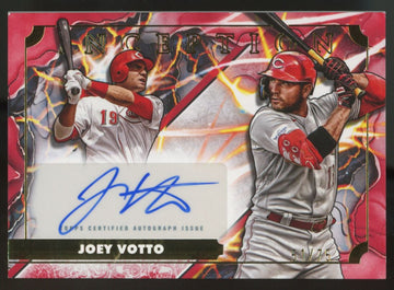 2025 Topps Inception Joey Votto Transformation Auto Red /75 #ITA-JV