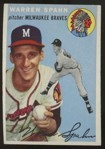 1954 Topps Warren Spahn #20 EX+