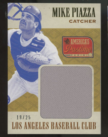 2013 Panini America's Pastime Mike Piazza Jumbo Patch /25 #JS-MP
