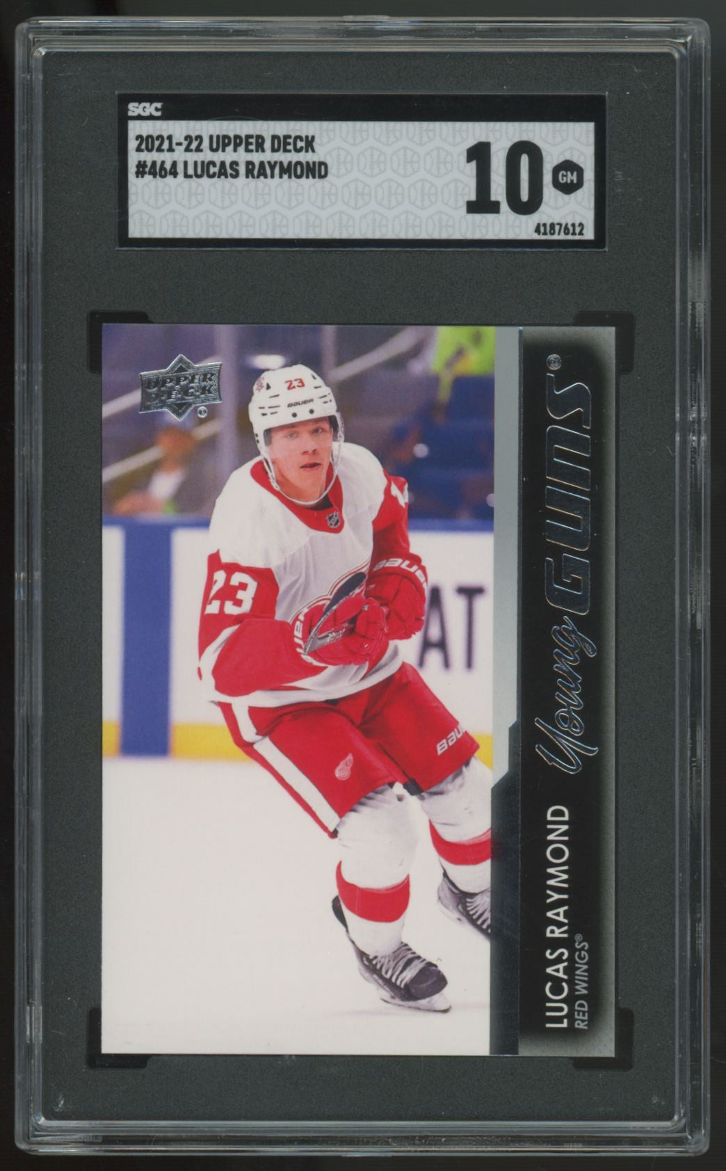 2021-22 Upper Deck Series Two Lucas Raymond RC Young Guns #464 SGC 10 *612