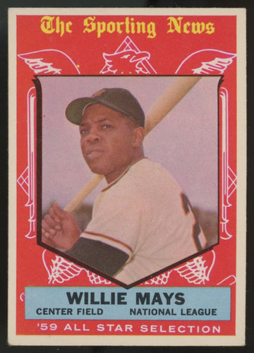 1959 Topps Willie Mays All Star #563 EX+