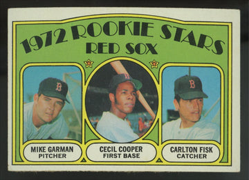 1972 Topps Carlton Fisk/Garman/Cooper RC Rookie Stars #79 VG/EX
