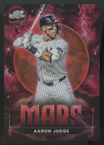 2025 Topps Chrome Cosmic Aaron Judge Planetary Pursuit Mars SSP #PPMA-1