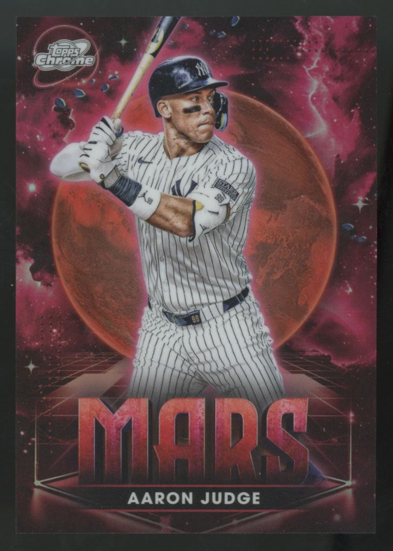 2025 Topps Chrome Cosmic Aaron Judge Planetary Pursuit Mars SSP #PPMA-1