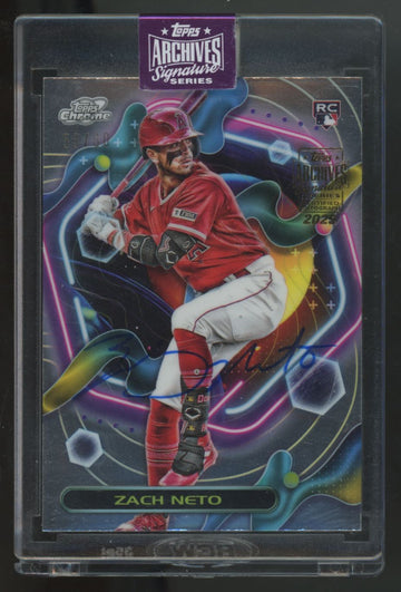 2025 Topps Archive Signature Series Zach Neto RC Auto #161