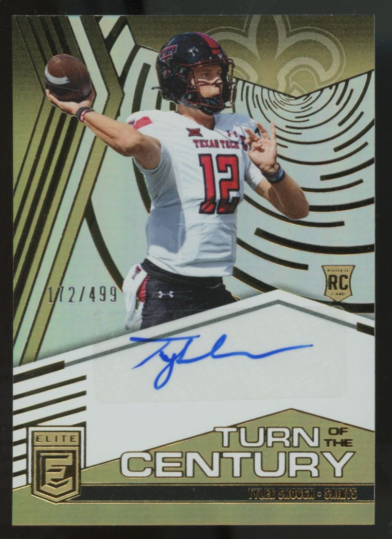 2025 Donruss Elite Tyler Shough RC Turn Of The Century Auto /499 #TOC-TSH