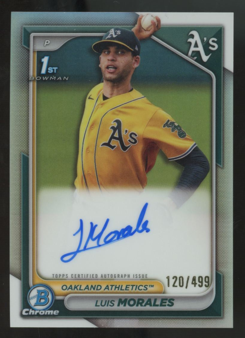 2024 Bowman Chrome Luis Morales 1st Prospect Auto Refractor /499 #CPA-LM