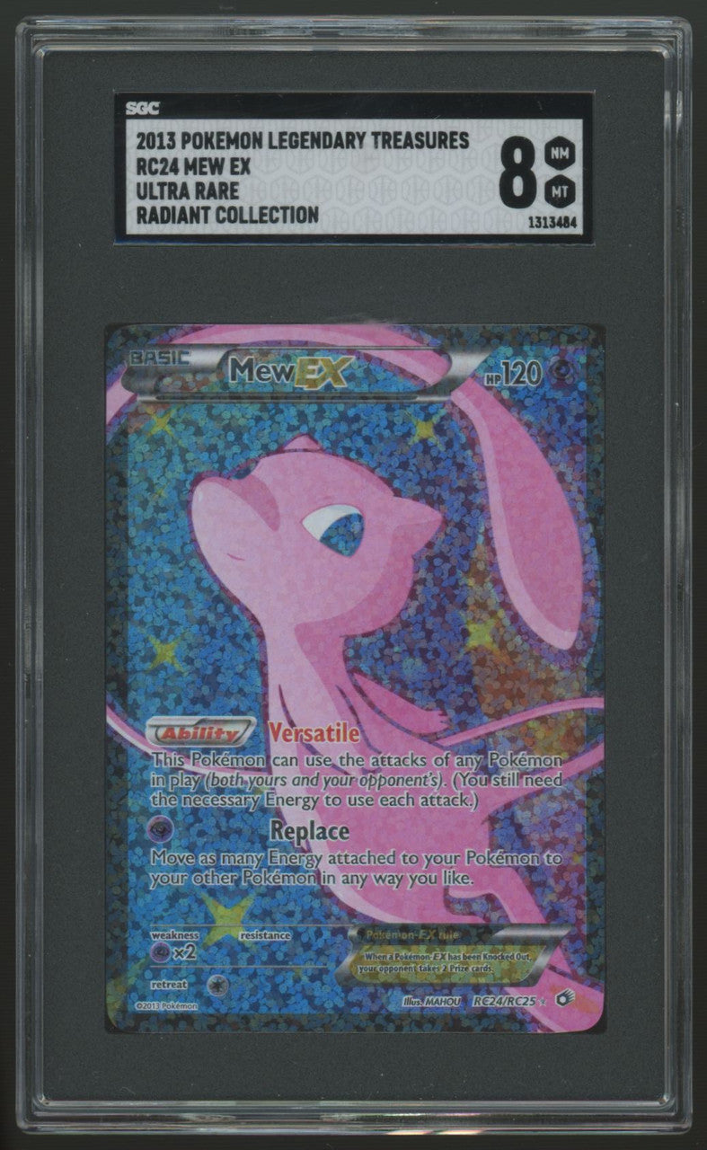 2013 Pokemon Mew EX Radiant Collection Ultra Rare #RC24 SGC 8
