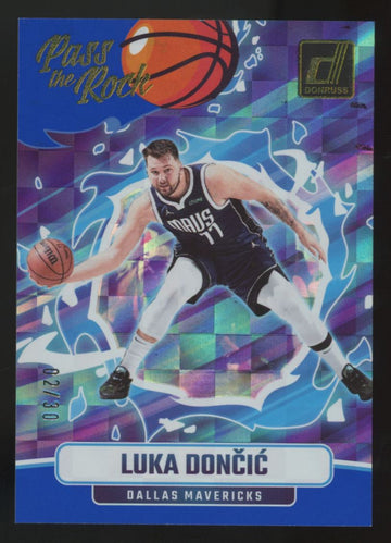 2024-25 Panini Donruss Luka Doncic Pass The Rock Checkerboard /30 #10