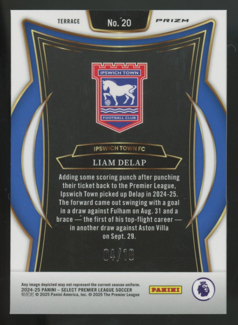 2024-25 Panini Select Premier Liam Delap Terrace Gold Mojo /10 #20