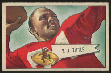 1952 Bowman Small Y.A. Tittle #17 EX
