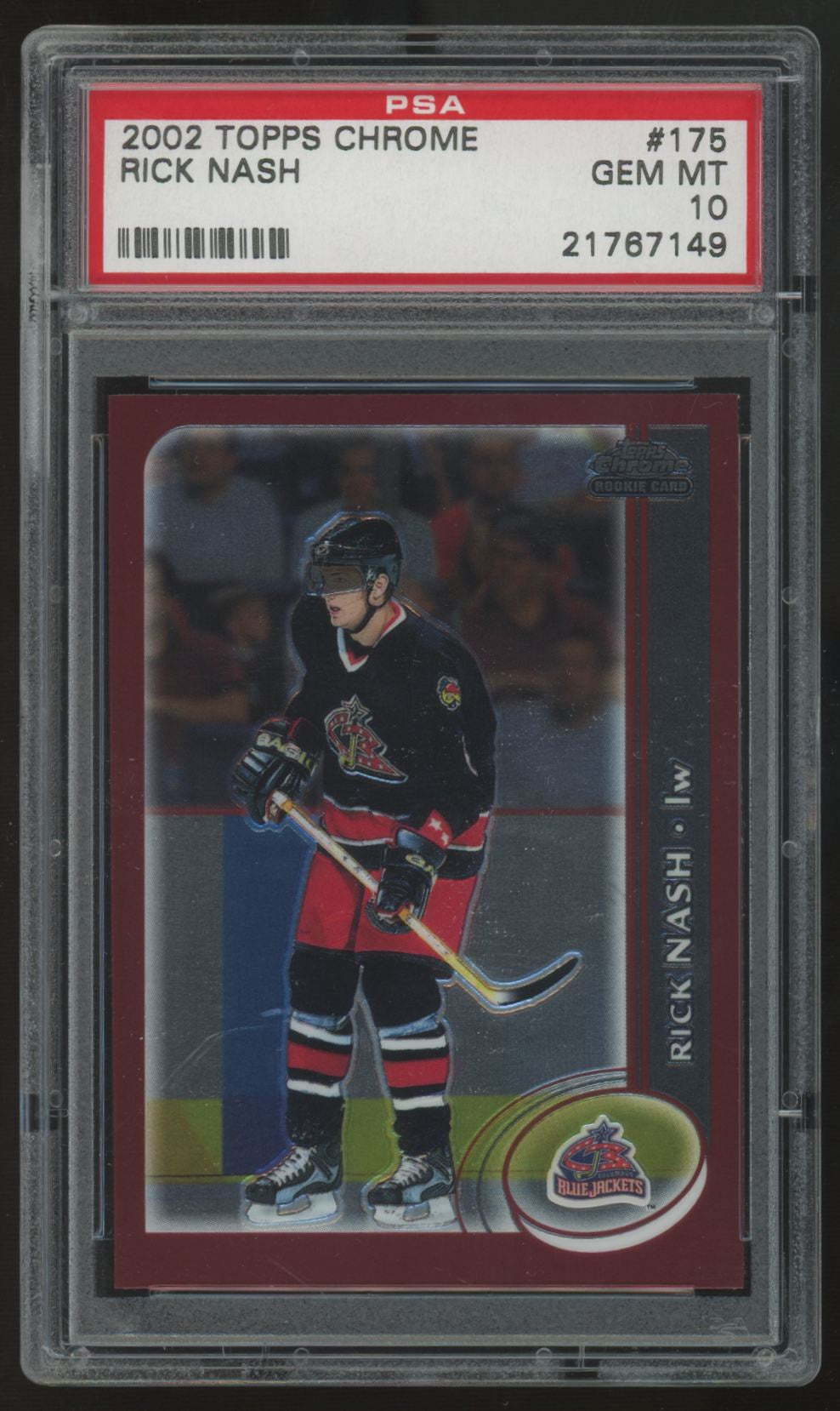 2002-03 Topps Chrome Rick Nash RC #175 PSA 10