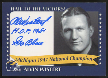 2002 TK Legacy Alvin Wistert National Champion Auto #1947C